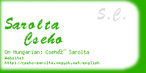 sarolta cseho business card